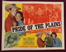 PRIDE OF THE PLAINS POSTER 1944 BOB LIVINGSTON SMILEY BURNETTE HALF SHEET