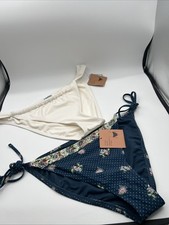 2x Shade And Shore Bikini Bottoms Size Large 12-14 Low Rise