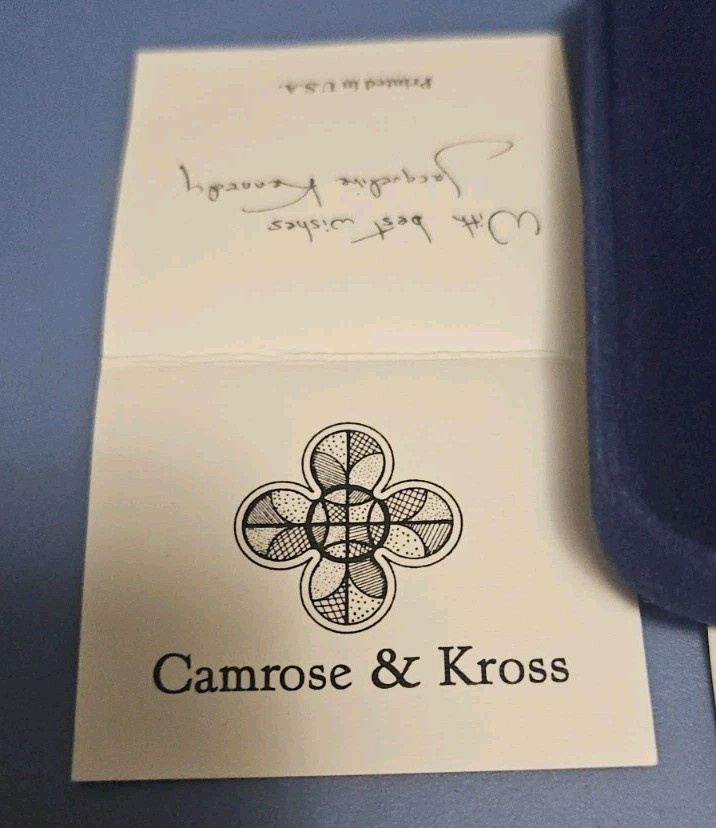 Camrose & Kross JBK Jacqueline Kennedy Green Crystal Drop Earrings NIB COA
