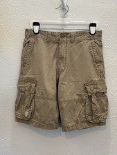 Levis Cargo Shorts Mens 32 Khaki Authentics Signature Relaxed Utility Cotton Y2K