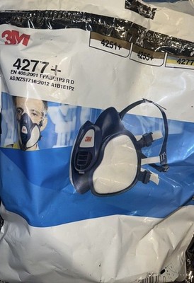 3M 4277+ Wiederverwendbare Sprühfarbe/Staubmaske Dampf- & Partikelatemschutzmaske FFA1P3