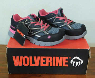 NEW Wolverine JETSTREAM Women's Work Athletic Shoe Grey /Pink US Size 6 Wide