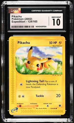 Pikachu graded CGC 10 for sale on eBay