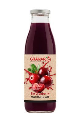 3 x 750 ml Bio Cranberry Direktsaft von GranarBio (12,44 EUR/l)