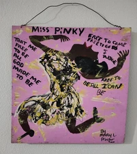 Missionary Mary Proctor "MISS PINKY" Classic Pose 25" X 24"