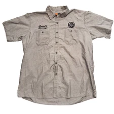 Odell Brewing Co Work Shirt XL Button Front Red Kap Brand Beverage