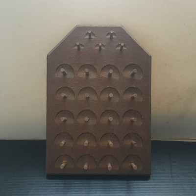 Vintage 1970s Wooden Thread Spool Rack Sewing Thread Organizer 11.5''L