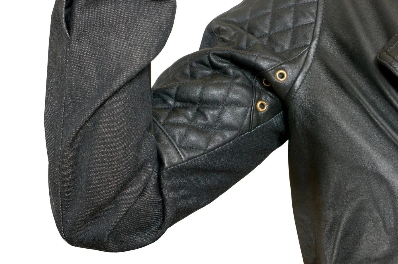 Versace Versus Men's Leather Zip Up Bomber Jacket US S IT 48 - product detail image 5
