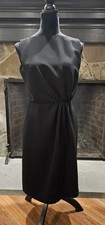 Giorgio Armani Little Black Sleeveless Midi Dress Size 38 Just Dry Cleaned For U