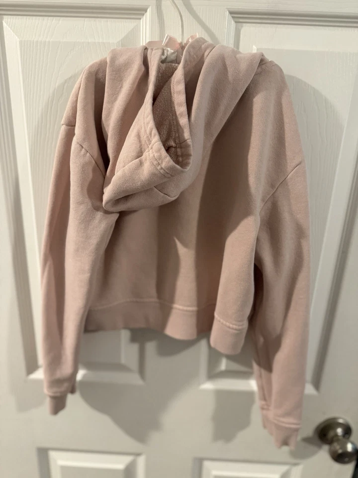 The North Face Hoodie Girls M Medium Pink Dome Fleece Line Pullover Pouch Pocket - Image 4 of 4