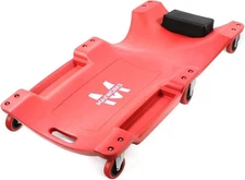 MAXWORKS 50874 40 Inch Plastic Rolling Garage Creeper with Padded Headrest and D