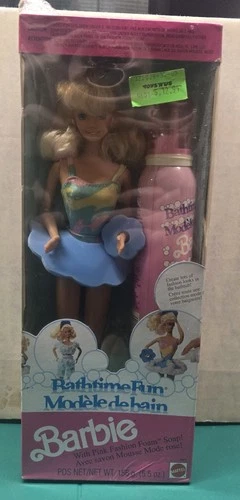 Mattel - Barbie Doll - 1990 Bathtime Fun Blonde Vtg Sealed Box NOS NRFB