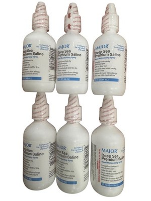 Major Deep Sea Premium Saline 1.5 Oz (44ml) -Exp Date 09-2026-6 Pack