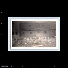 Old Vintage Photo GERMAN CEMETERY GERMANY GRAVES CROSSES