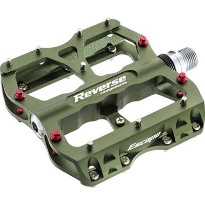Reverse Escape Fahrrad Flat E-Bike MTB Dirt DH Platform tuning Pedal Oliv grün