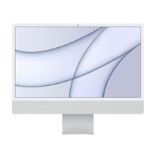 Apple Silver iMac 24-Inch Display with Apple M1 8-Core CPU