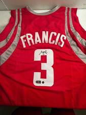 Steve Francis Signed Houston Rockets Red Jersey Autographed 