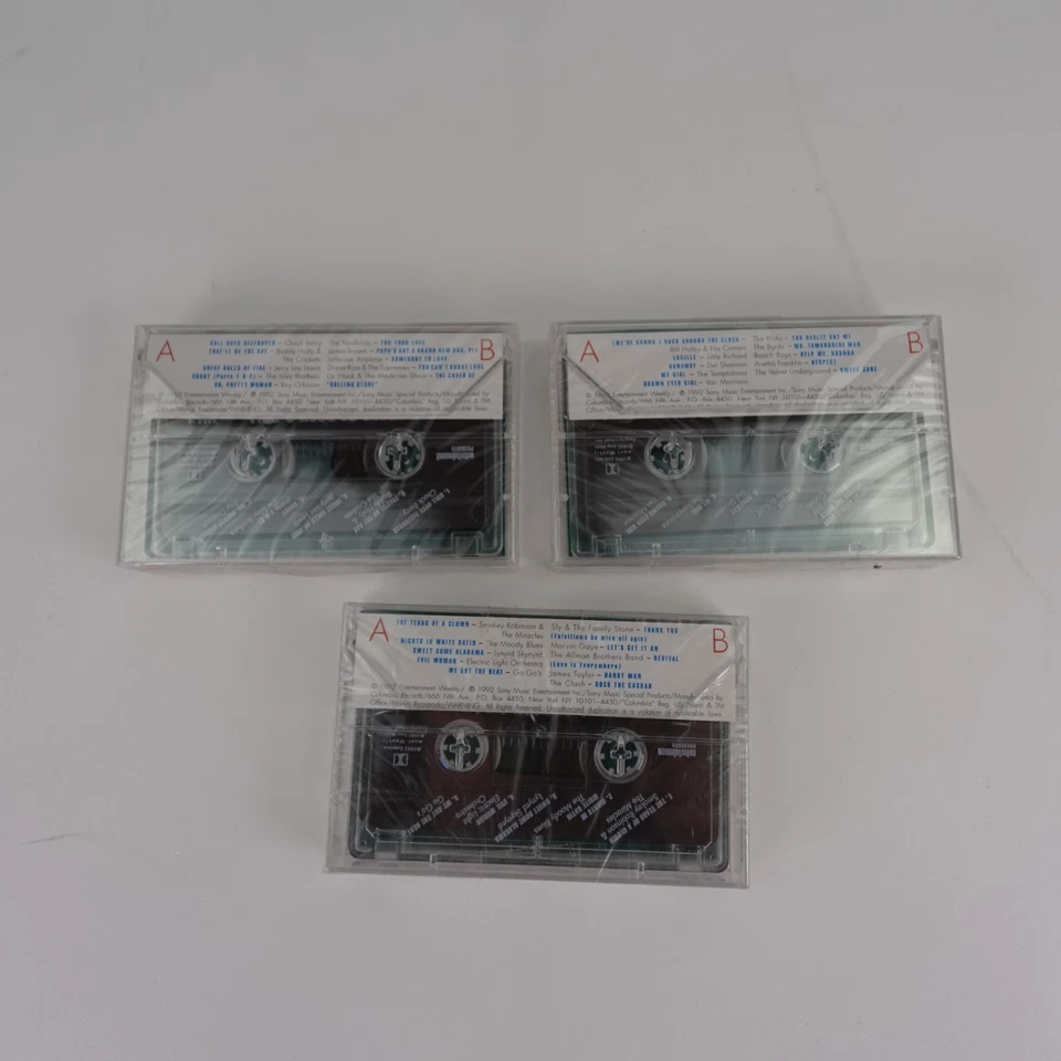 NOS Entertainment Weekly 35 Years of Rock & Roll Vol I II III Cassette Tapes - Image 2 of 3