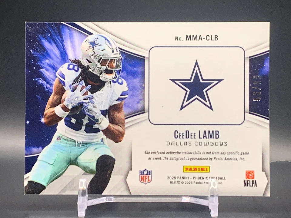 2025 Panini Phoenix Mythical Materials Auto CeeDee Lamb Pandora /99 - Cowboys - Image 2 of 2