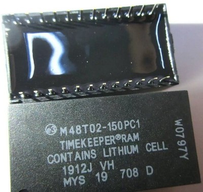 10PCS/Lot New For M48T02-150PC1 DIP-24 16 Kbit 2KB SRAM x8 ST Timekeeper