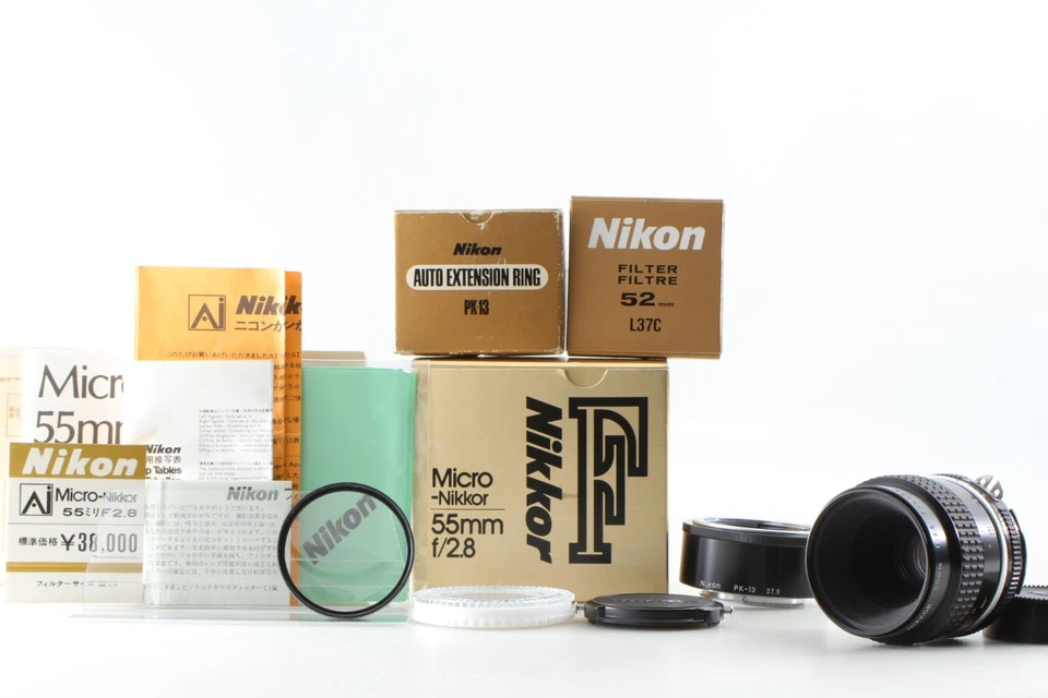SIC 734xxx 【Caja COMO NUEVA】 Lente macro Nikon Ais Micro Nikkor 55 mm F2.8 de Japón Foto 2 de 4