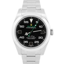 2018 PAPERS Rolex Air-King 40mm Green Black Stainless Automatic 116900 Watch BOX