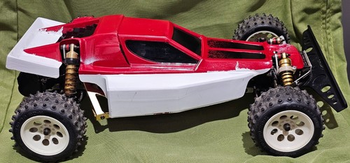 Vintage Kyosho SWB 4wd RC Buggy RTR Hitec Lynx Lemans Duratrax Blast