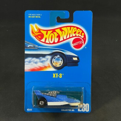 Hot Wheels XT-3 #230 Blue Card Blue White Diecast MOC