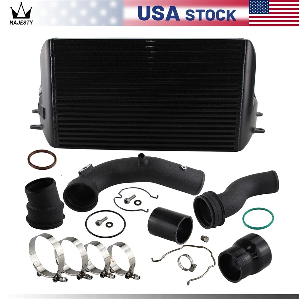 Kit intercooler + tubo de refuerzo de carga turbo para BMW X5 F15 E70 X6 F16 E71 35i 3,0 L Foto 3 de 4