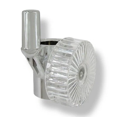 MARKENLOS Zapfen Schieber für Wandstange 18 mm Halter Aufsteckzapfen Kunststoff verchromt