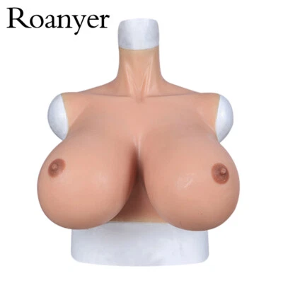 Roanyer  Silicone Breast S Cup Breast East West Shape For Crossdresser DragQueen - Image 1 of 4