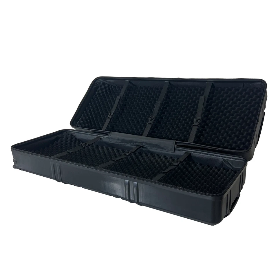 Estuche rígido (43"x15,5"x11") con ruedas y asa para soporte de exhibición emergente Foto 2 de 4