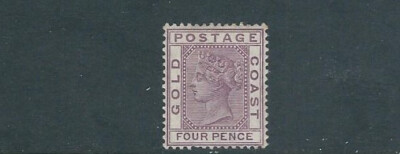 GOLD COAST 1883-91 QV PORTRAIT (Scott17 4d dull violet) F/VF MH ZX