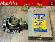 Nos 1953 Mopar Dodge Stromberg Carburetor Model Ww Part No. 380326