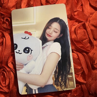 Wonyoung IVE Kawaii Toy Edition Kpop Girl Photo Card Bunny Cherry Hugs