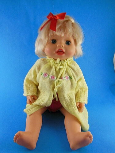 Little Mommy Ah-Choo doll sick with a cold 14" in romper and sweater - Picture 1 of 5