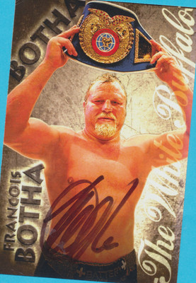 Francois BOTHA - Autogramm Bild - Print Copy + Signierte AK BOX - WM - GRATIS