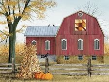 Art Print, Framed or Plaque by Billy Jacobs - Autumn Leaf Quilt Barn - BJ1023A