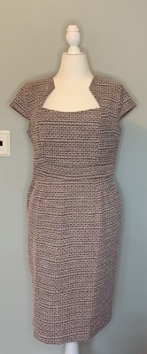 GRACE KARIN Women's Tweed Pencil Dress – Cap Sleeve Bodycon Business Casual Dress For Office, Party & Wedding