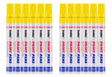 Yellow Paint Markers 12 Pack Oil-Based Waterproof Quick Dry Permanent Paint P...