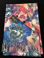 Magic Scarf NWT Colorful Pashmina Style Shawl Wrap Jacket w/Buttons~O/S~Beauty!