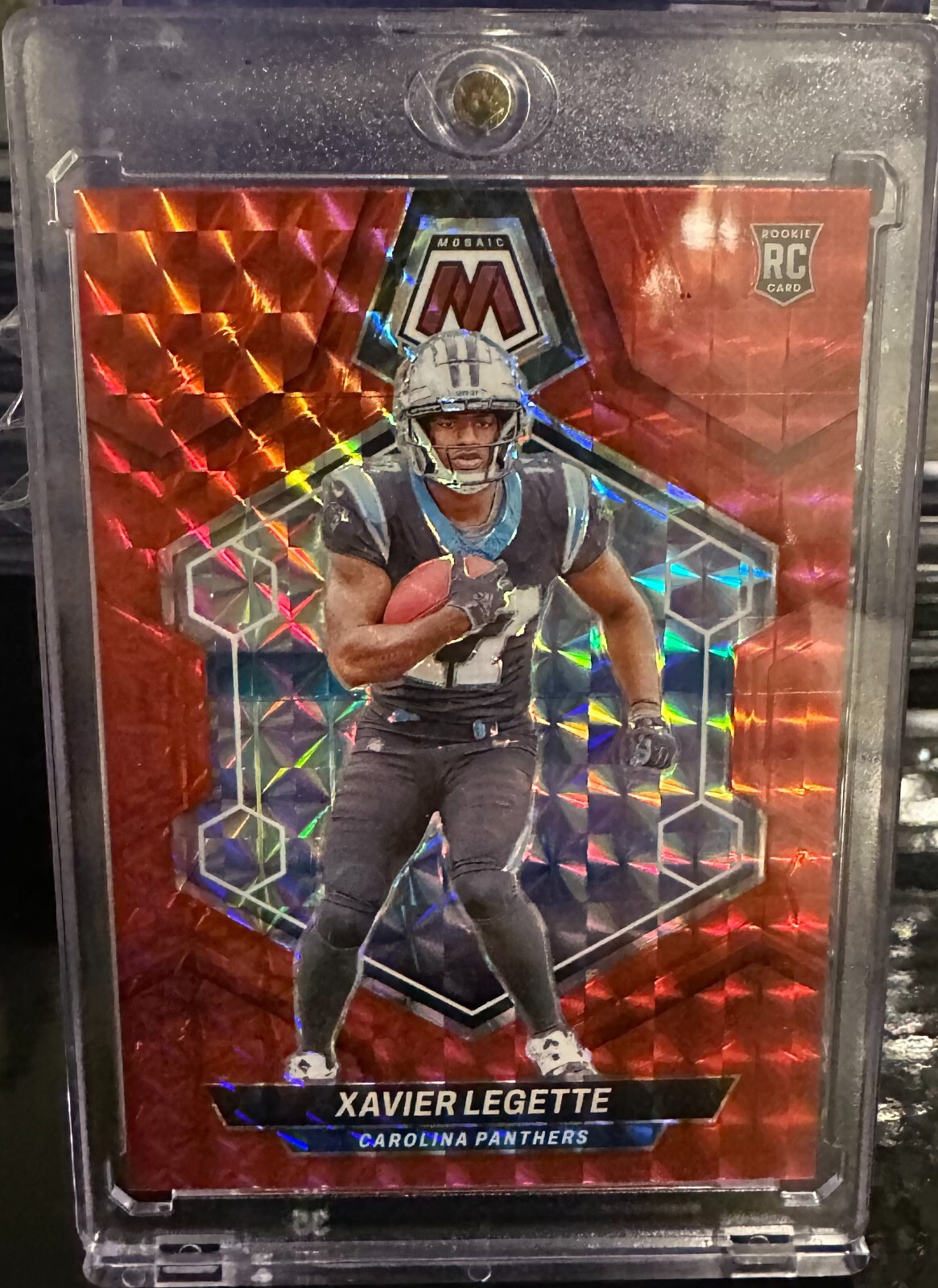 2024 Panini Prizm Red Mosaic Xavier Legette RC #332