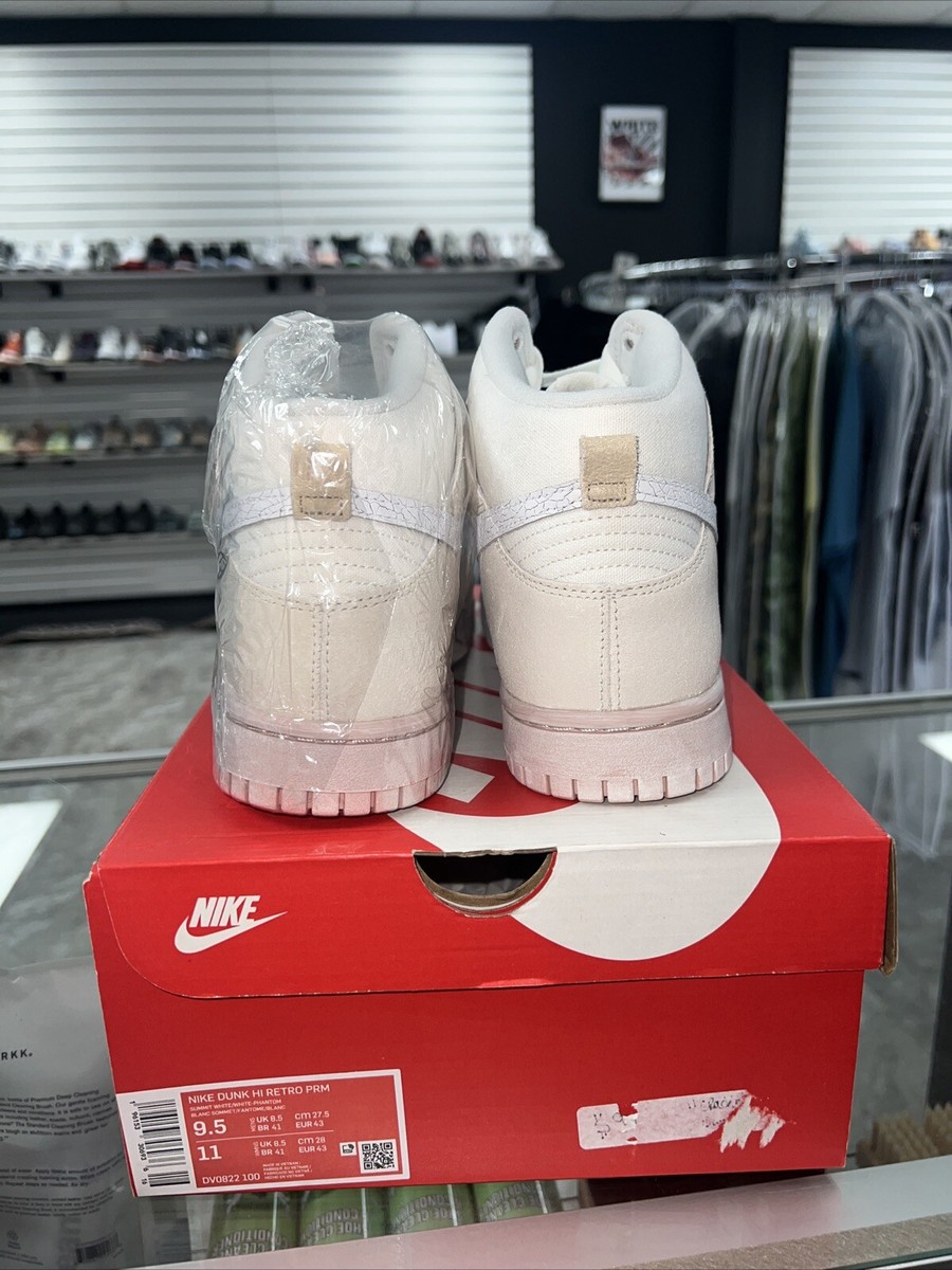 DV0822-100] Mens Nike DUNK HIGH RETRO PRM 'CRACKED LEATHER