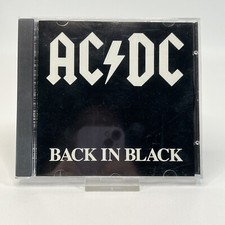 AC/DC Back In Black CD WEA EARLY PRESS! Atlantic A2 16018 Brian Johnson, Young
