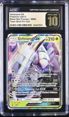Pokemon Golisopod GX SM62 Ultra Rare Black Star Promo - CGC 10