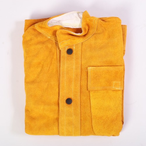 Heavy Duty Welding Jacket XL Heat Flame Resistant Cowhide Welder Work Coat Gift - Picture 7 of 15