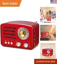 Vintage Inspired Bluetooth Radio with Exceptional Reception - Ideal Gift Idea