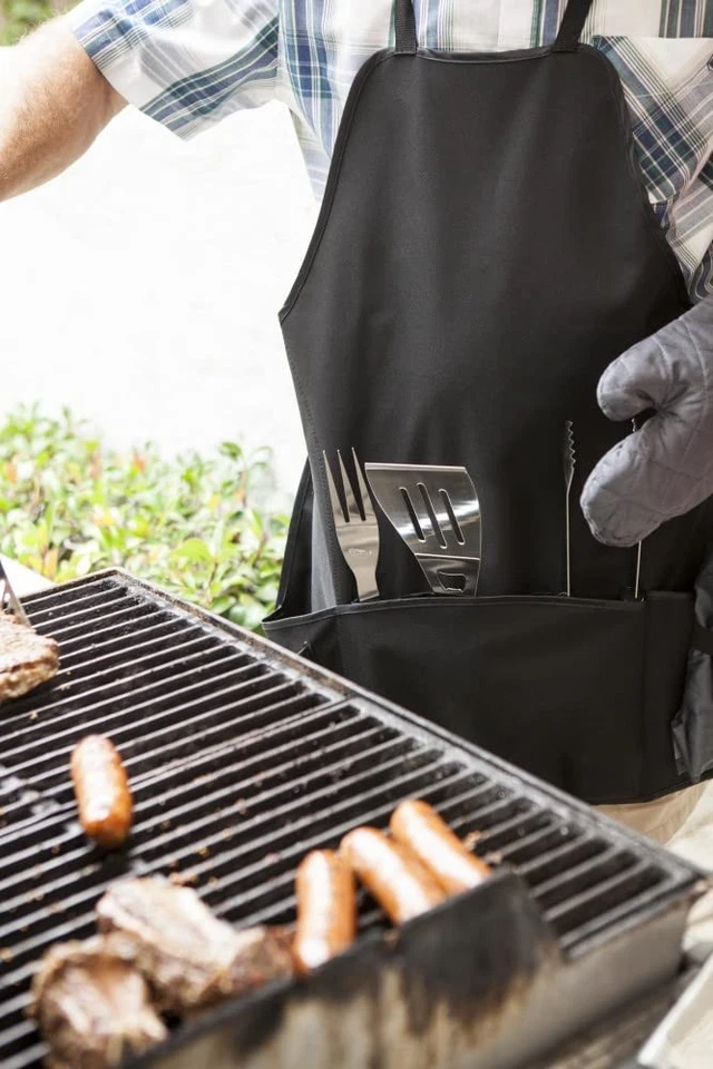 NFL Baltimore Ravens Pro Impresión Digital BBQ Delantal Bolso, Talla Única, Negro Foto 3 de 4