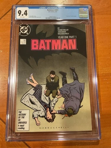 BATMAN #404 (DC, 1987) CGC Graded 9.4 ~ FRANK MILLER ~ YEAR ONE ~ White Pages