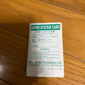 PC Engine Super System Card Ver.3.0 HuCARD CD-ROM&sup2; NEC Tested Japan Working 22